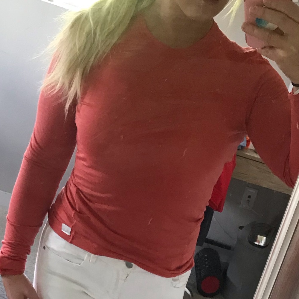 NWOT PATAGONIA 🏔 Long Sleeve Shirt in Coral - Picture 6 of 6